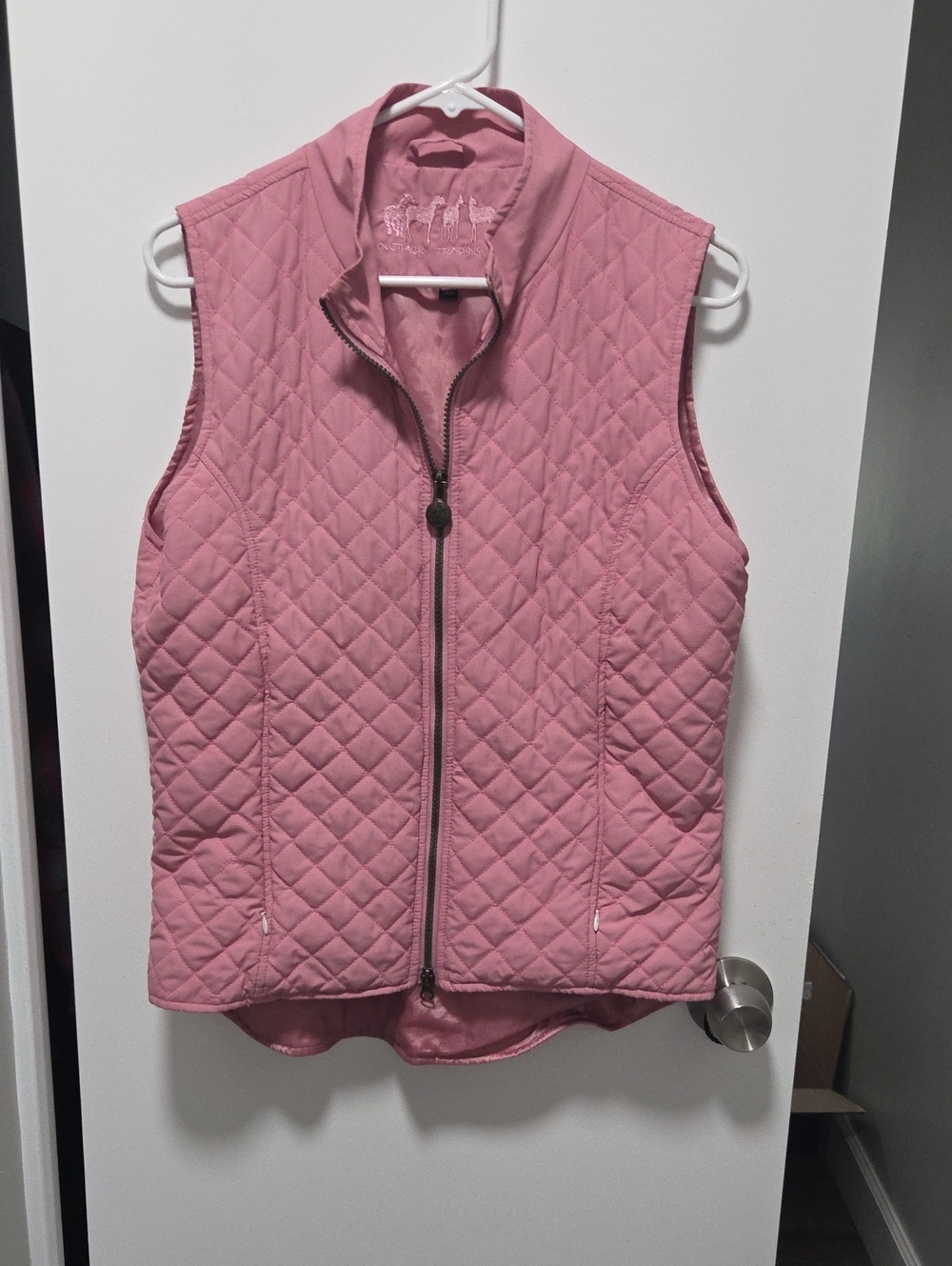 Outback Trading Co. Quilted Sleeveless Vest in Dusty Rose